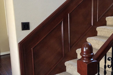 Inspiration for a timeless staircase remodel in San Diego