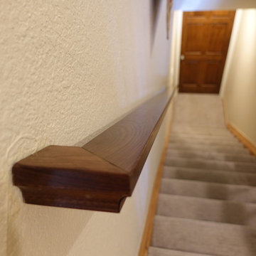 Walnut Handrail with Finished with Rubio