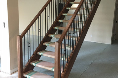 Inspiration for a craftsman staircase remodel in Other