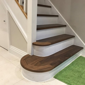 Walnut Stairs + oil finishing