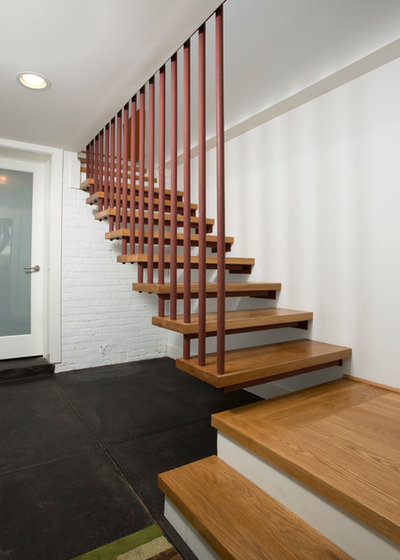 Modern Staircase by Four Brothers Design + Build