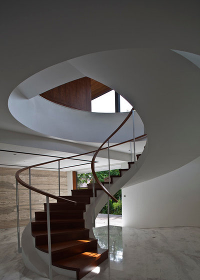 Contemporary Staircase by Wallflower Architecture + Design
