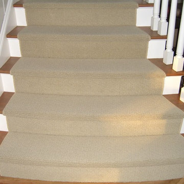 Tone on Tone Staircase Custom Carpet