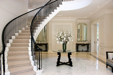 Design ideas for a modern staircase in Surrey.