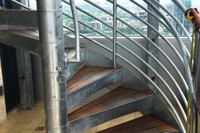 Example of a trendy staircase design in Nashville