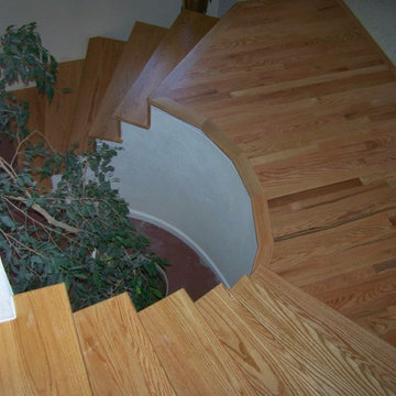 White Oak Staircase and Floor