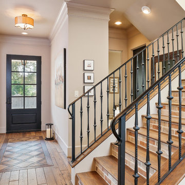 16 - Industrial Rustic Transitional Stairs
