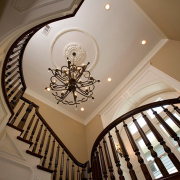 08 - Traditional French Inspired U-Shaped Staircase
