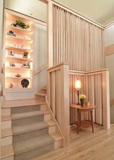 Transitional Staircase by Kaufman Construction Design and Build
