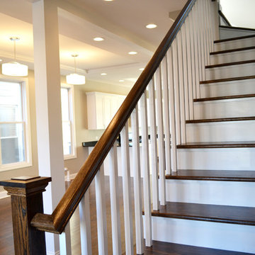 Wicker Park Two-Flat Single Family Gut Rehab - Stairways