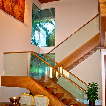 Wood and Glass staircase