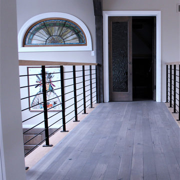 Wood and Metal Tree Staircase