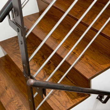 Wood and Steel Stair Detail