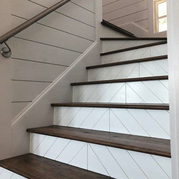 Wood Duck Shiplap Stairs