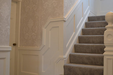 Wood paneled hallway, stairs and landing - Swinton, Manchester (2)