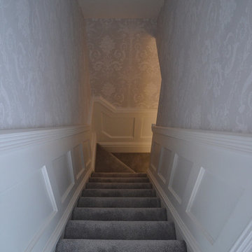 Wood paneled hallway, stairs and landing - Swinton, Manchester (2)