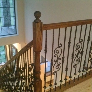 Wood stairs and Railing