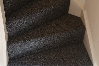 Wrap around stair carpet