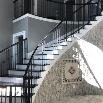 Wrought Iron Stair Remodel