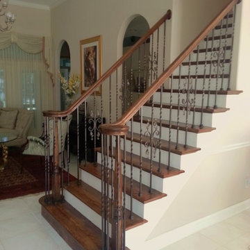 Wrought Iron Stair Remodel