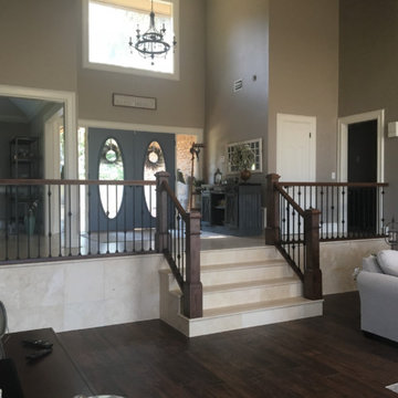 Wrought Iron Stair Remodel