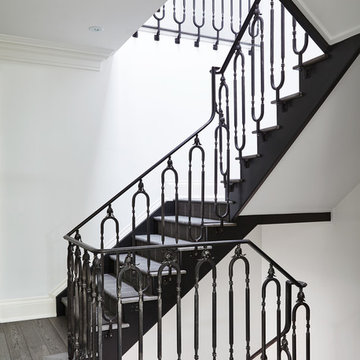 Wrought iron staircase