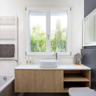 Ispirazione per una stanza da bagno scandinava