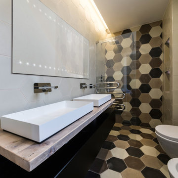 BAGNI - disegni, render e foto