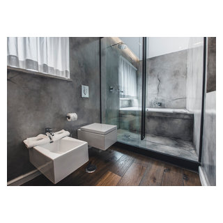 Bagni in Resina - Industrial - Bathroom - Rome - by Arti decorative ...
