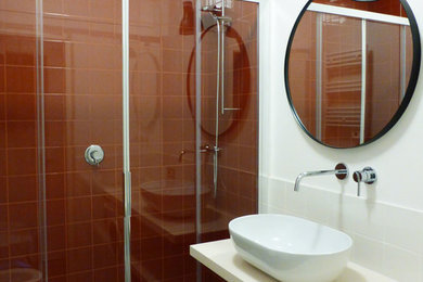 Foto di una piccola stanza da bagno minimalista