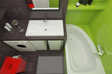 Ispirazione per una piccola stanza da bagno minimalista