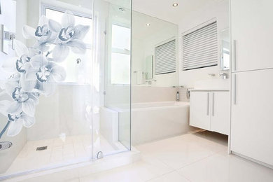 Box doccia e parete divisoria per il bagno con stampa personalizzata