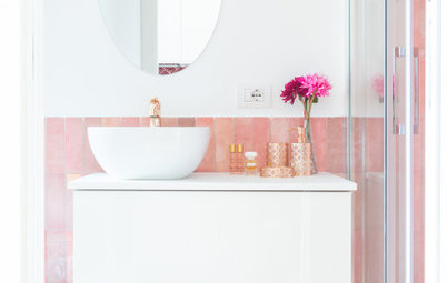 12 Ways With Clay Pink Bathroom Tiles