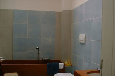 ヴェネツィアにあるカントリー風のおしゃれな浴室の写真