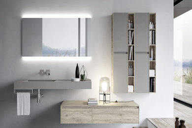 Bathroom - modern bathroom idea in Milan