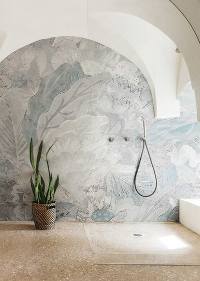 Tropical Bathroom by LondonArt