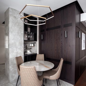Интерьер квартиры R18-R19 в комплексе апартаментов Radius Central House