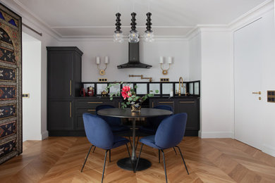 Photo of a contemporary dining room in Saint Petersburg.