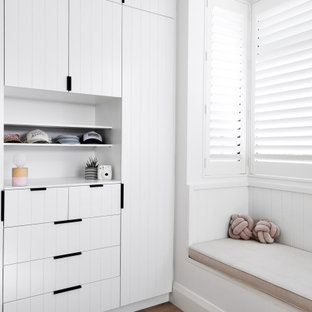 Photo of a scandinavian storage and wardrobe in Sydney.