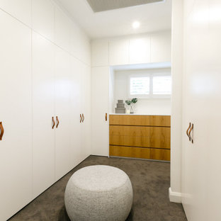 Inspiration for a contemporary storage and wardrobe in Melbourne.