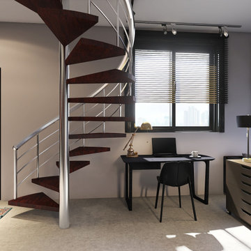 Appartamento da 55 mq stile industriale con terrazzo