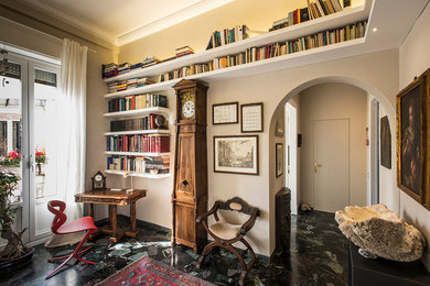 This is an example of an eclectic home office in Milan.