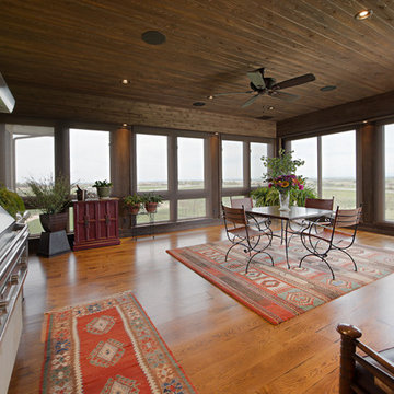 4 Season Sunroom with Outdoor Kitchen