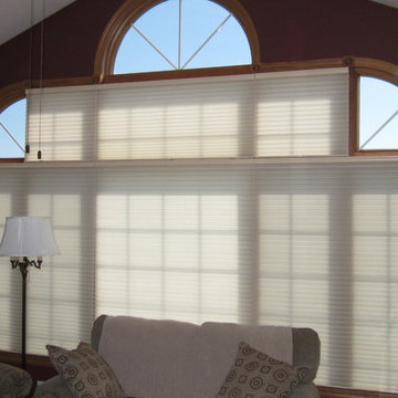 (6) Cellular Shades with Cordless Lift Control butting together