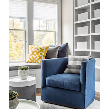 A comfortable chair for this serene reading nook
