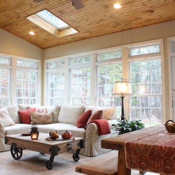 Addition With Rustic Stone Wall