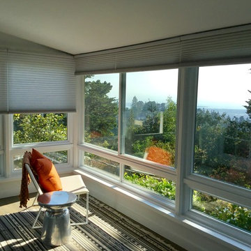 ...After photo of light filtering honeycomb shades