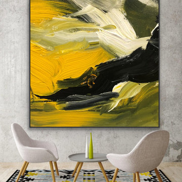 Bold 48x48 inch Large Contemporary abstract modern Painting MADE TO ORDER