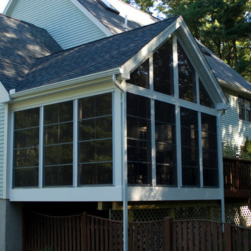 Built on existing deck - Vinyl 4 Track - 3 Season room / Rowley, MA