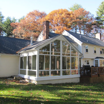 Converted Screen Room to Cathedral Style Family Room